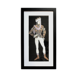 1920s Lev Bruni Pastel Medieval Prince Theatrical Costume Illustration