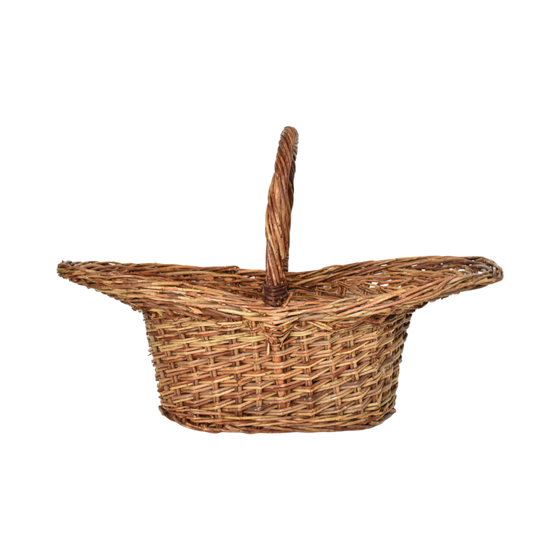 Antique 19th-Century Woven Willow Basket