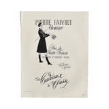 Vintage French Men's Fashion Advertisement Page