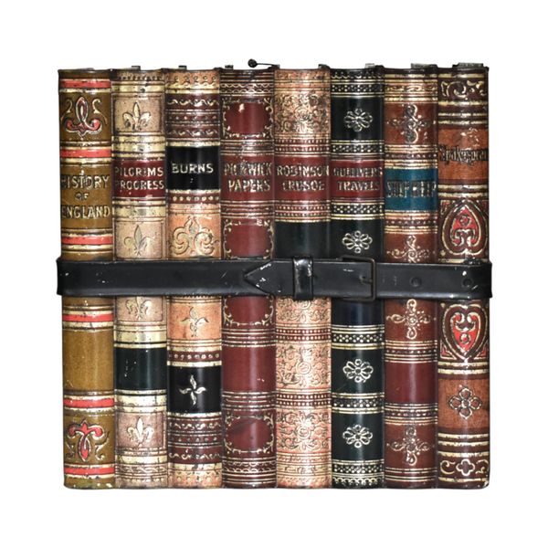 C. 1901 Huntley & Palmers Hidden Book Box Lithograph Tin
