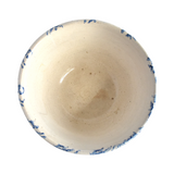 Antique Large 19th-Century Blue and White Spongeware Bowl
