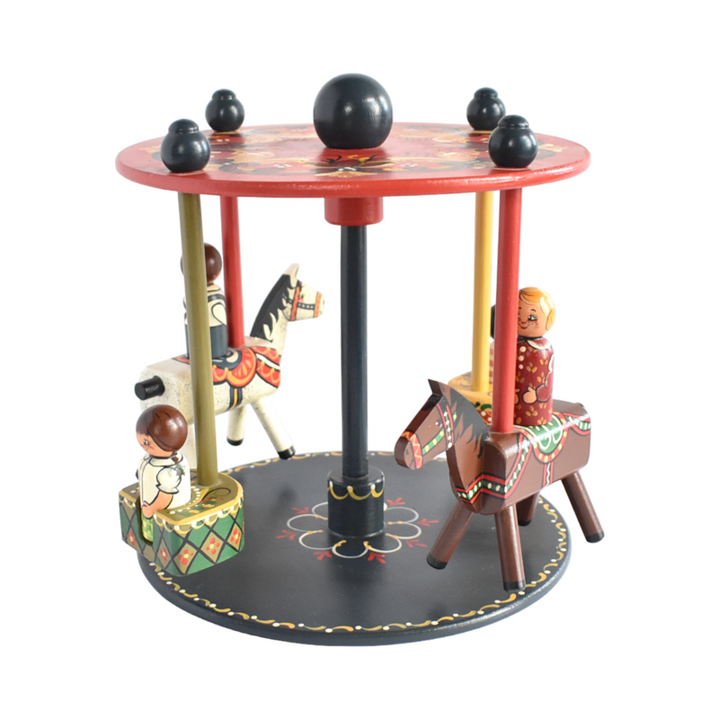 Folk Art Spinning Carousel Toy