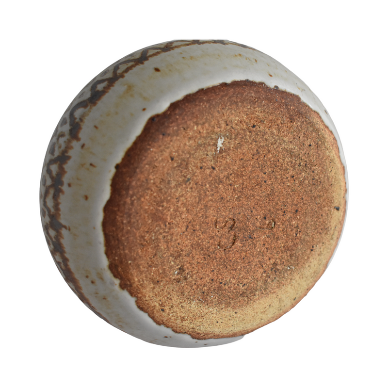Speckled Narrow Neck Stoneware Pottery Vase