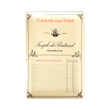 French "Carte Des Vins" Plate