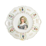 Antique German Napoleonic Porcelain Portrait Plate