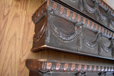 Set of 3 Antique Wood Window Cornices