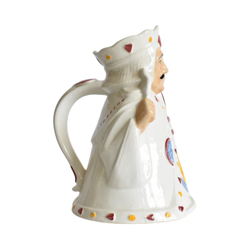 Vintage English King of Hearts Pitcher by H. J. Wood