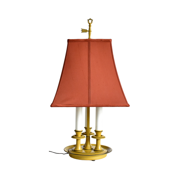 Vintage Tole Bouillotte Lamp
