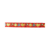 6 Yards 2 Feet - Vintage Red, Yellow, and Green Fruit Brocade Ribbon