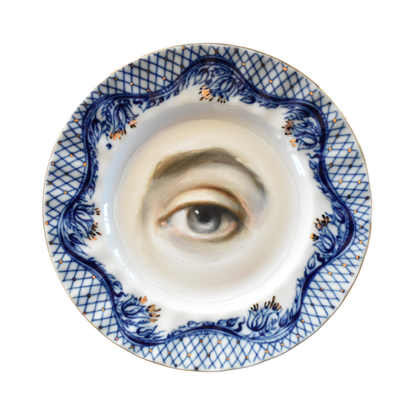 New! - Lover's Eye Painting on a Russian Porcelain Plate
