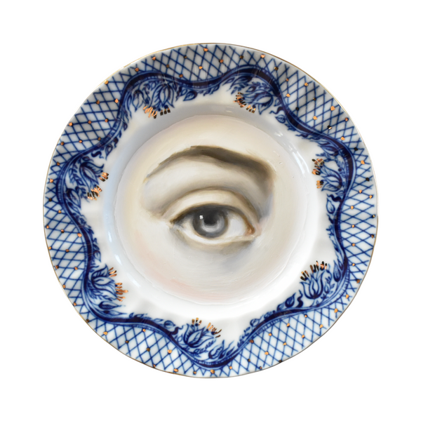 New! - Lover's Eye Painting on a Russian Porcelain Plate
