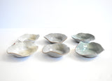 Mid-Century Signed Handmade Ceramic Small Pastel Bowls - Set of 6