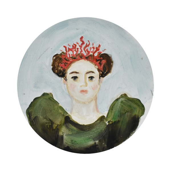 Last One - Storybook Portrait - Miranda & Her Crown of Coral - Archival Proof Print - (5.75"x5/75")