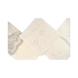Collection of Ten Antique White Linen Handkerchiefs