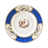 Antique English Staffordshire Blue "Chelsea Bird" Dinner Plate