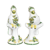 Pair of Italian Ceramic Cockatoos