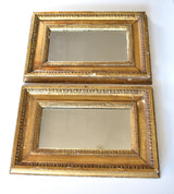 Antique 18th-Century French Giltwood Mirrors - a Pair