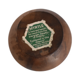 Vintage Mid-Century Turned Myrtle Wood Bowl