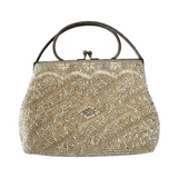 Vintage Silver Beaded Purse