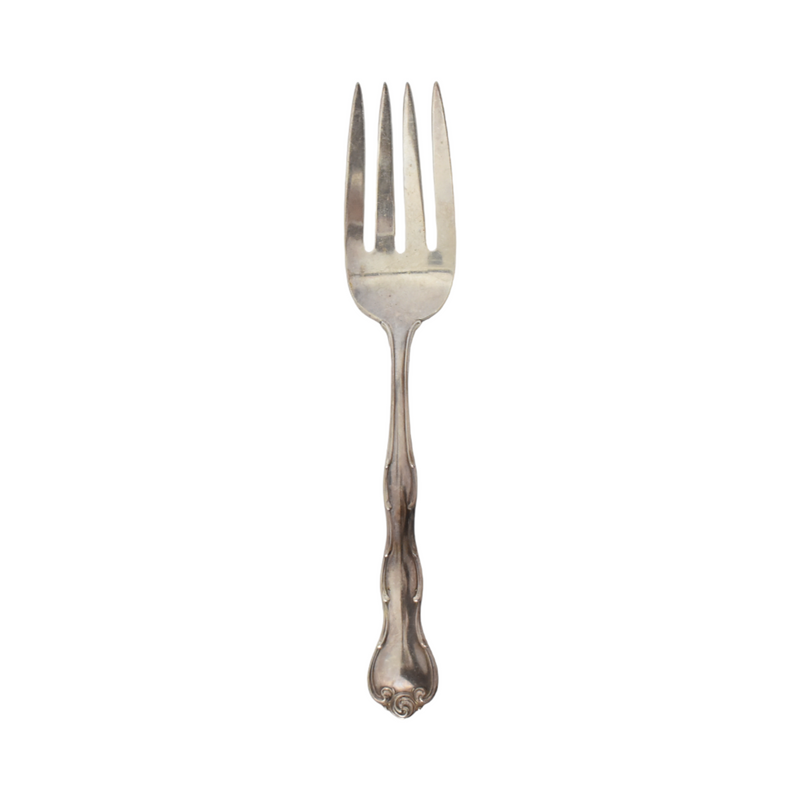Vintage 1951 Gorham Sterling Silver "Rondo" Large Serving Fork