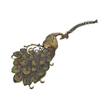 Enamel Peacock Pendant Necklace
