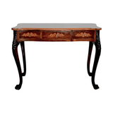 18th-Century Queen Anne Irish Marquetry Bureau Plat Desk