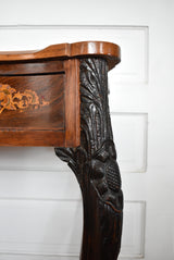 18th-Century Queen Anne Irish Marquetry Bureau Plat Desk