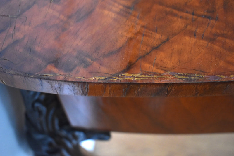 18th-Century Queen Anne Irish Marquetry Bureau Plat Desk