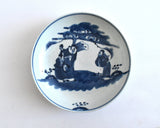 Antique Kangxi Immortals Blue Underglaze Plate