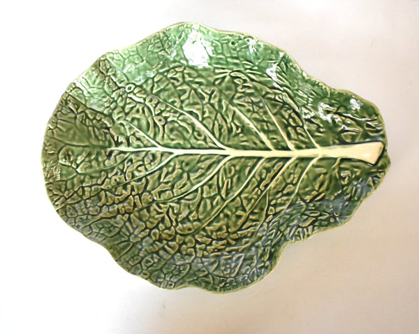 Portuguese Trompe l'Oeil Cabbageware Bordallo Pinheiro Large Serving Bowl