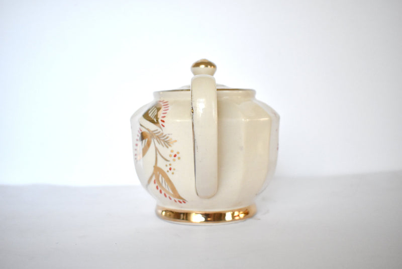 Early 20th-Century English Gold Luster Teapot