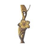 Antique 19th-Century French Botanical Brass 8-Arm Chandelier