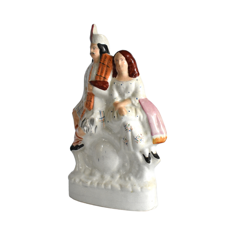 Antique Staffordshire Scottish Couple