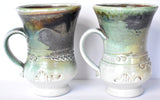 Pair of Art Pottery Ceramic Mugs