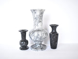 Collection of 3 Vintage Grey Marble Vases
