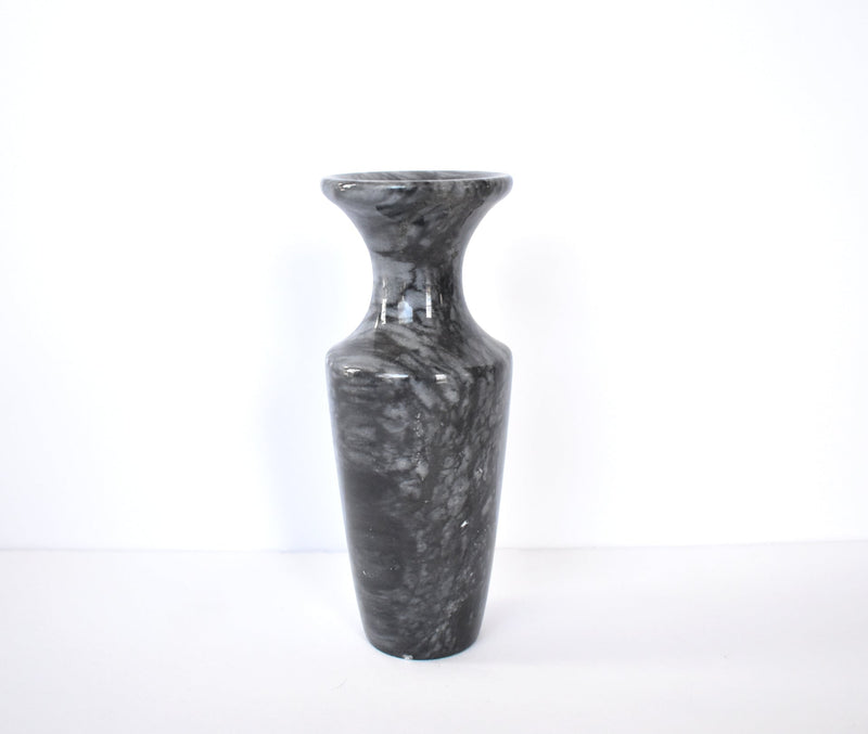Collection of 3 Vintage Grey Marble Vases