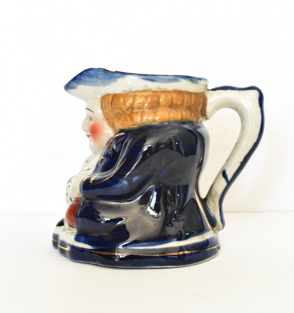 Antique 19th-Century Staffordshire Toby Jug Pitcher
