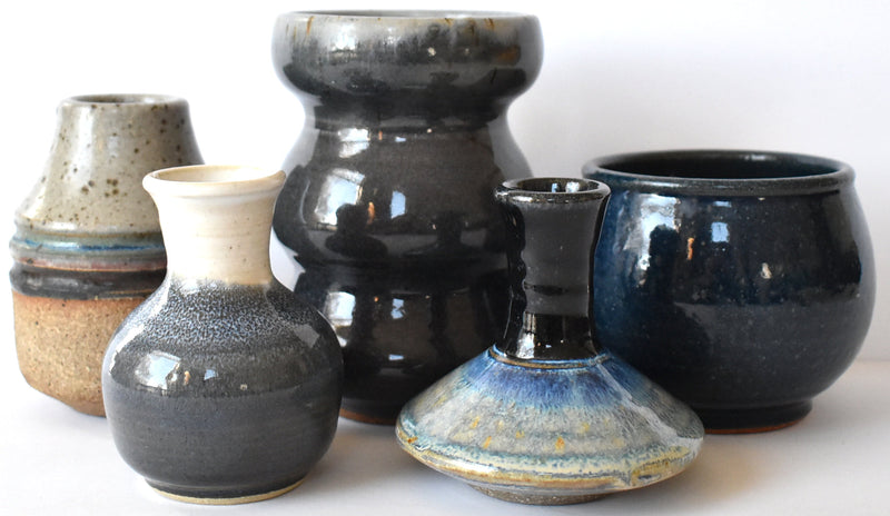 Collection of Art Pottery Vessels and Vases - Set of 5