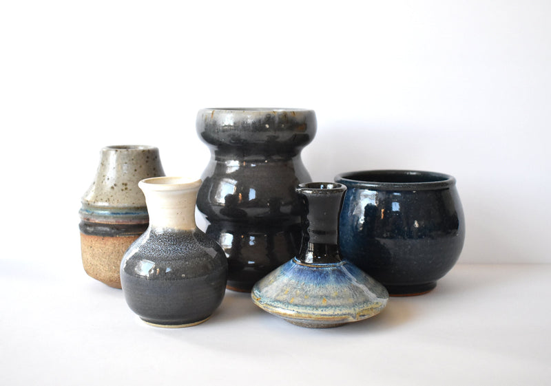 Collection of Art Pottery Vessels and Vases - Set of 5