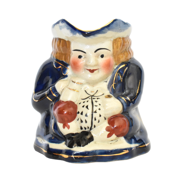 Antique 19th-Century Staffordshire Toby Jug Pitcher
