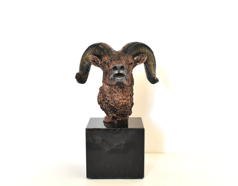 K. Cantrell Pewter Ram Sculpture - "Mountain Majesty"