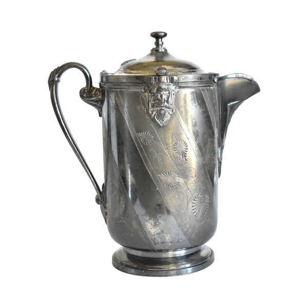 Antique C.1870s Reed & Barton Silver Plate Water Pitcher