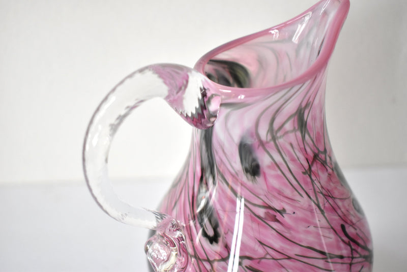 Mid-Century Millefiori Murano Art Glass Pitcher