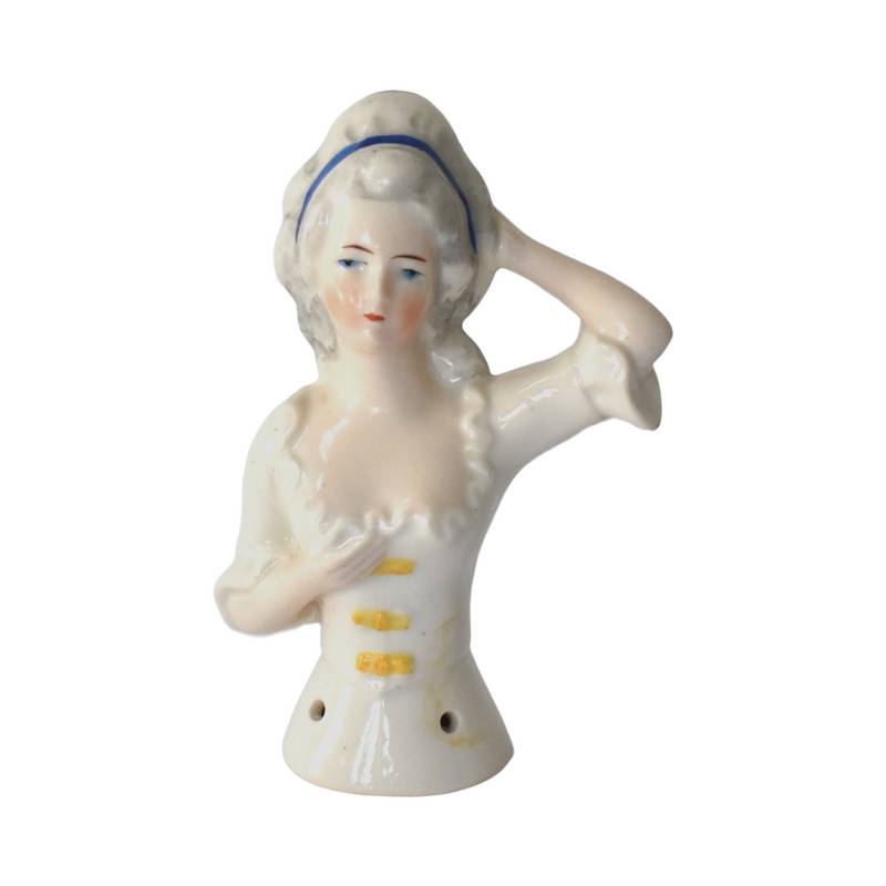 Antique German Porcelain "Half Doll" Figurine