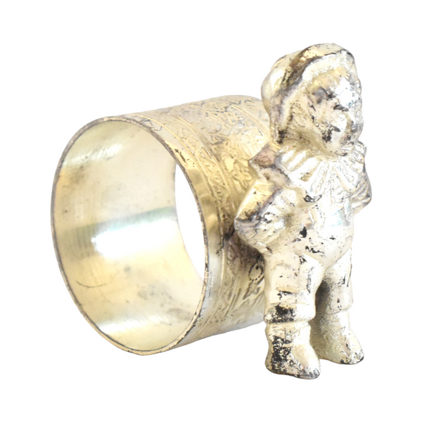 Vintage Figural Boy Napkin Ring