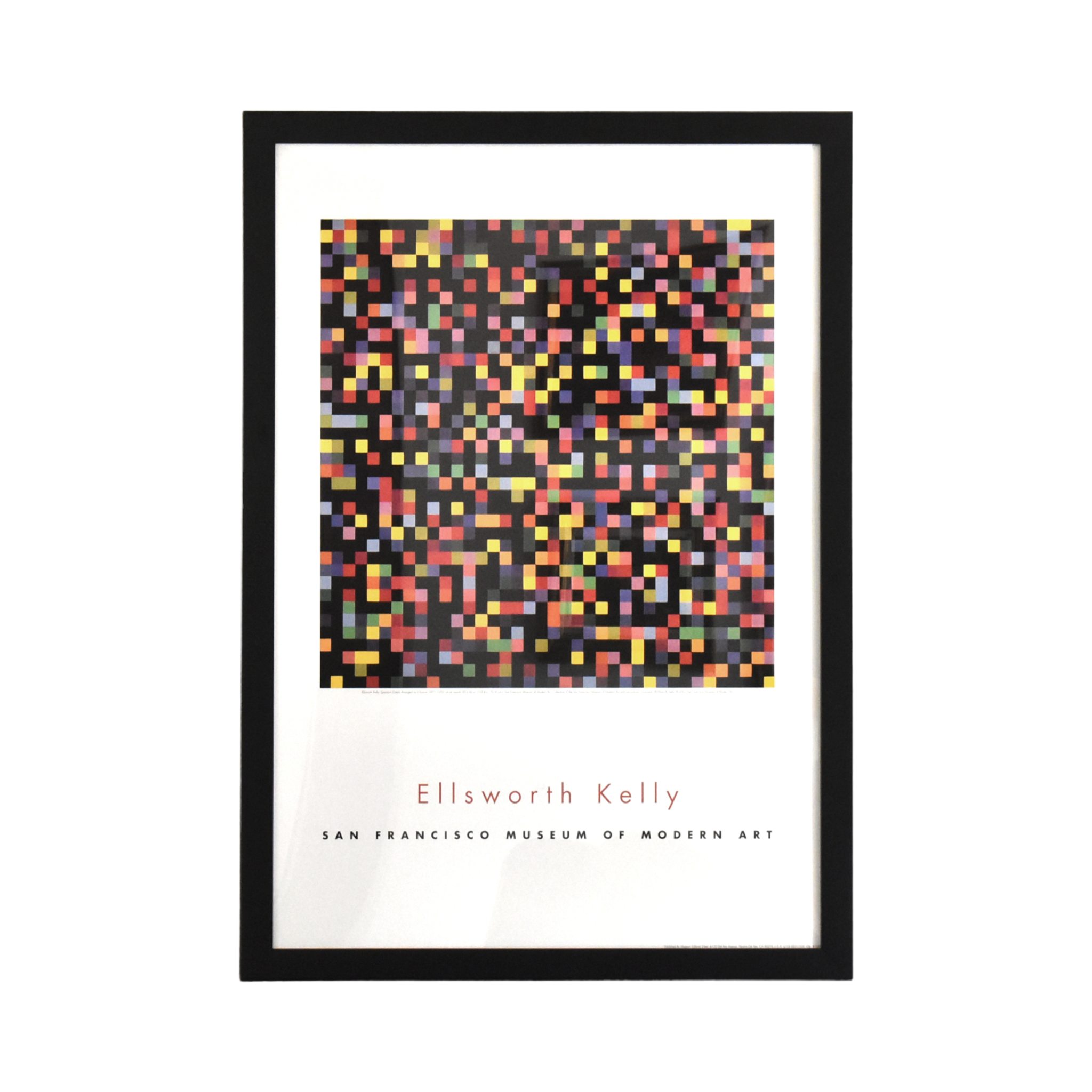 Ellsworth Kelly "Spectrum Colors Arranged by Chance" 1951-1953 Framed Poster