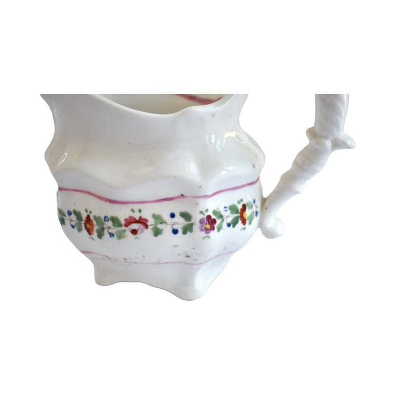 Antique Georgian Staffordshire Pink Luster Pitcher