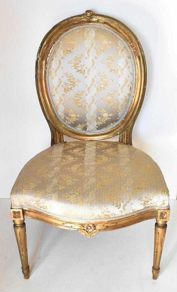 Pair of Antique 18th-Century French Gilt Chairs