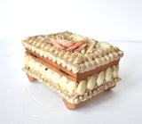 Vintage Sailor's Valentine Shell Box