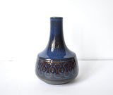 Mid-Century Modern Blue Vase by Einar Johansen for Soholm Denmark